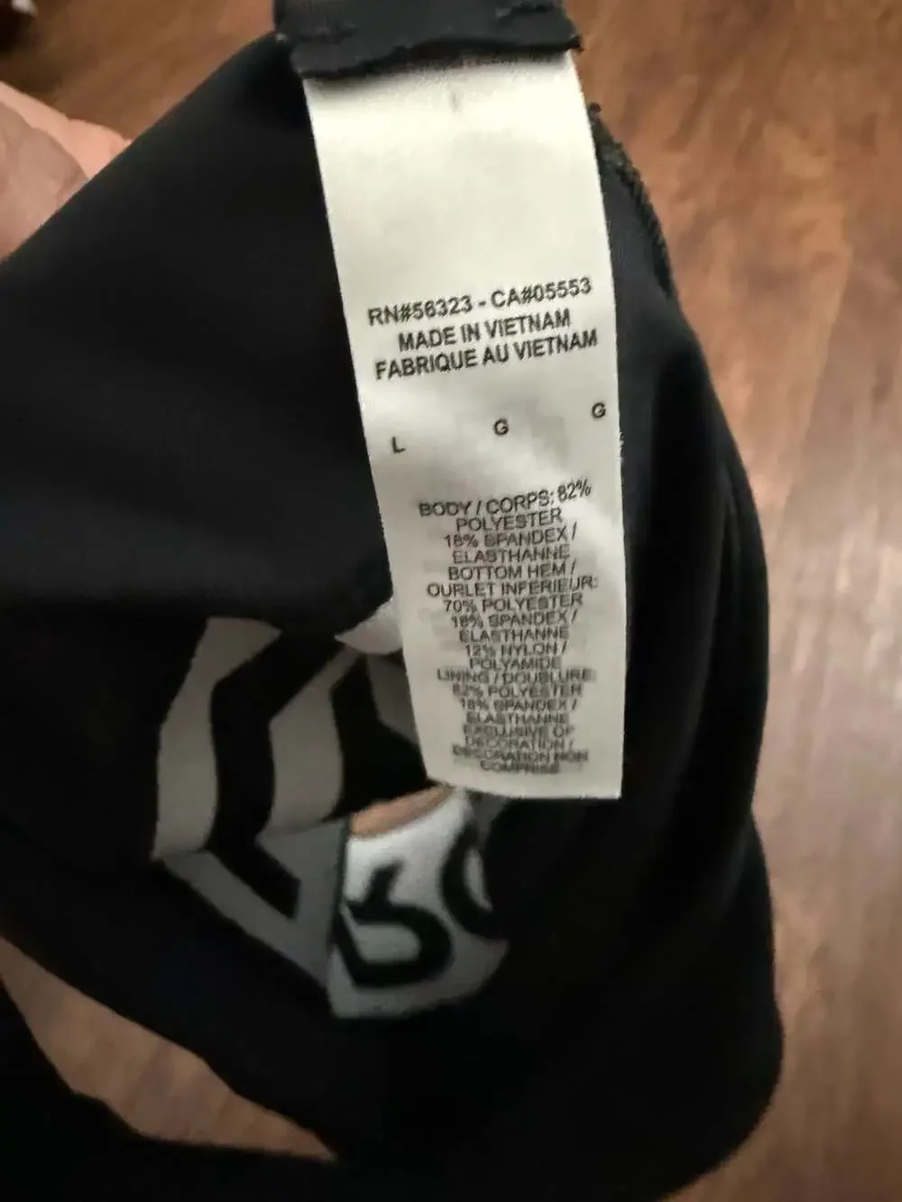 Kids Nike Pro Sports Bra Size L Black White Racerback